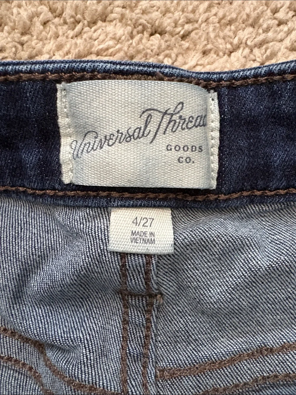 Universal Thread Dark Wash Distressed Denim Shorts